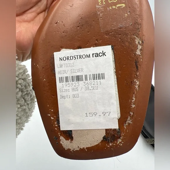 FRAME Le Ozzie Ankle Tie Sandal Black Leather Women’s SZ EU38.5  MSRP $468 - Picture 13 of 15